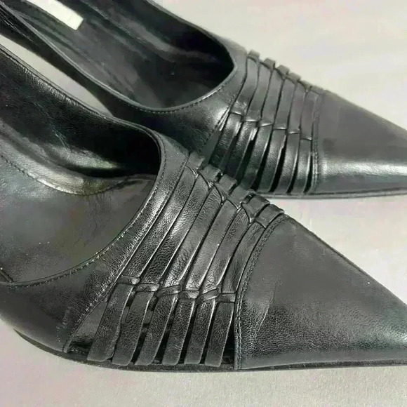 Narciso Rodriquez Black Pointed Toe Heels - Picture 7 of 11